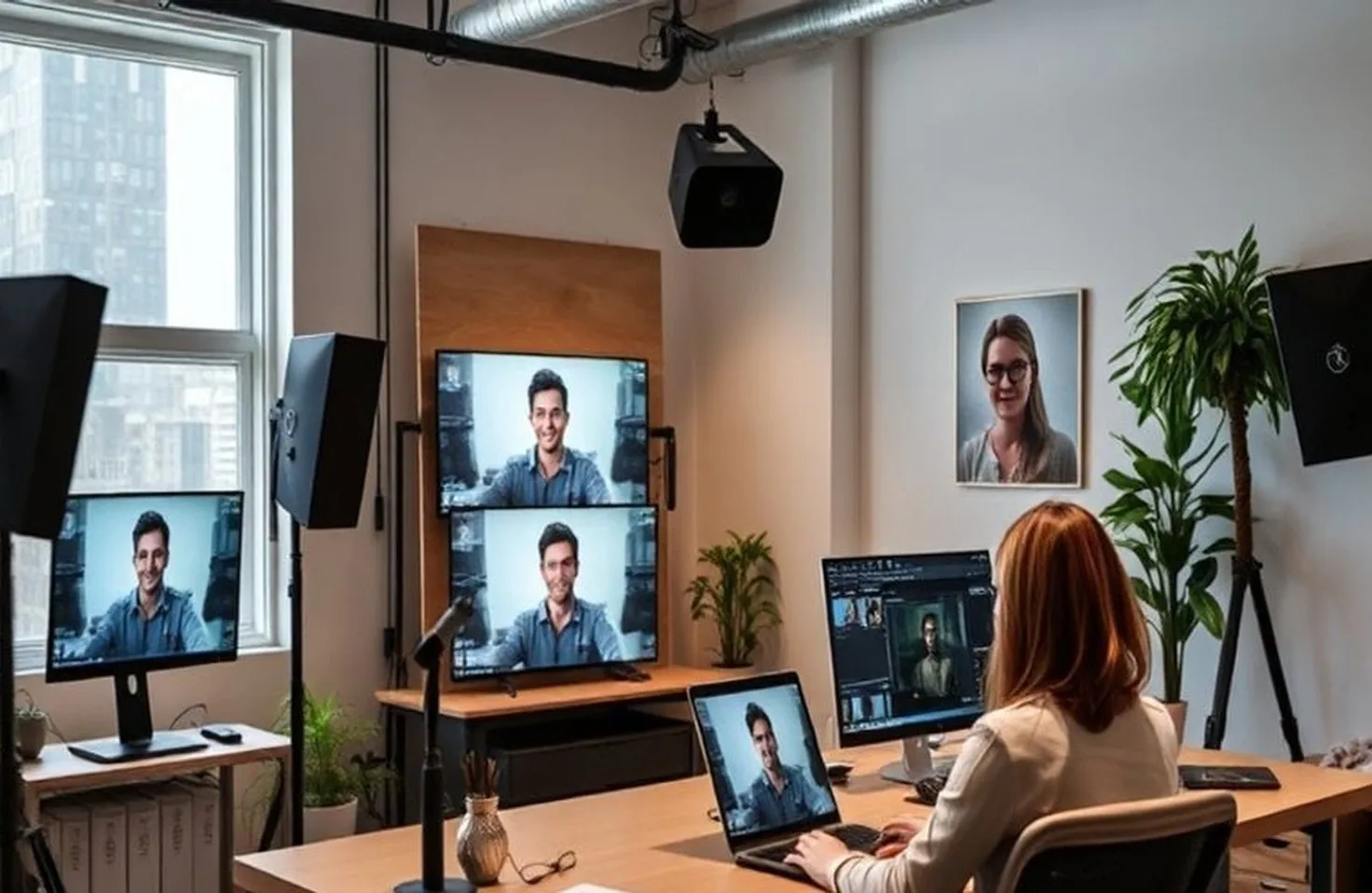 Webinar production office